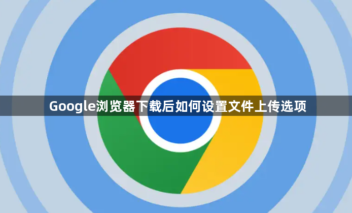 Google浏览器下载后如何设置文件上传选项1