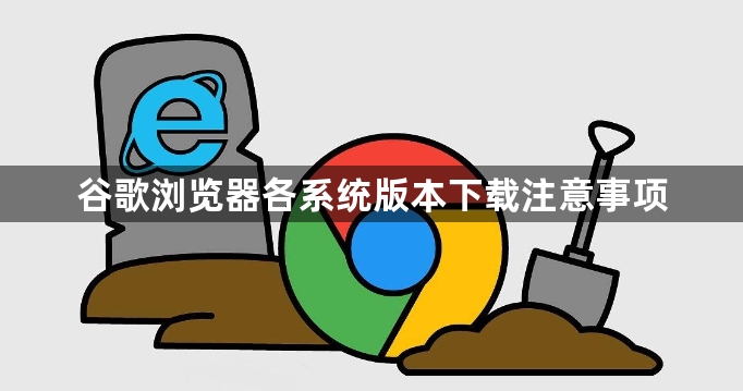 谷歌浏览器各系统版本下载注意事项1
