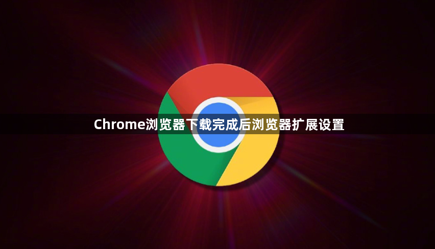 Chrome浏览器下载完成后浏览器扩展设置1
