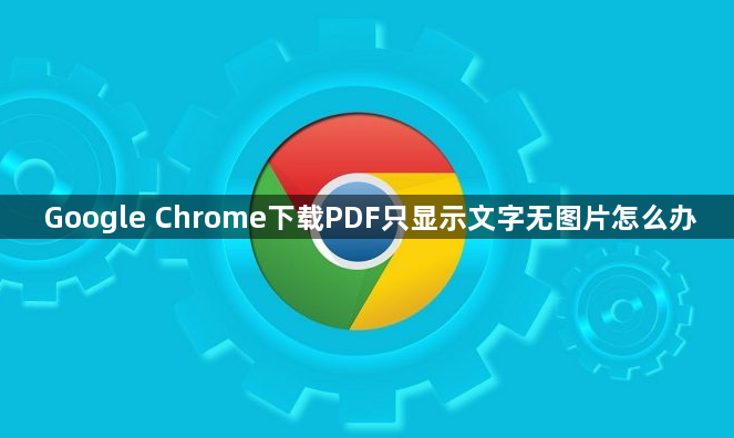 Google Chrome下载PDF只显示文字无图片怎么办1