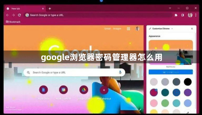 google浏览器密码管理器怎么用1