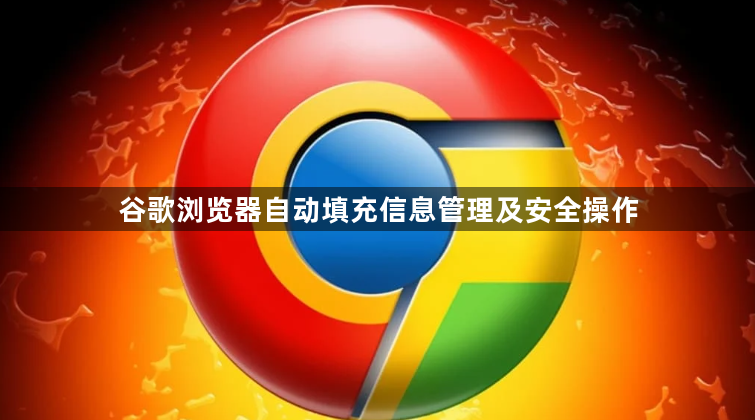 谷歌浏览器自动填充信息管理及安全操作1