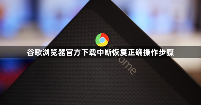 谷歌浏览器官方下载中断恢复正确操作步骤1